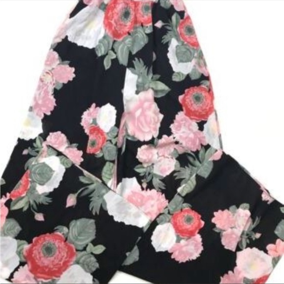 Alice + Olivia. Silk Floral Jumpsuit. Tall 4 - Picture 3 of 9